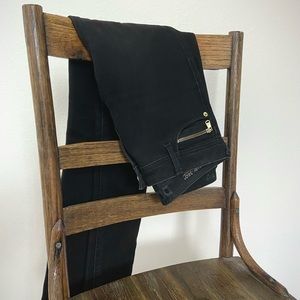 Black stretch DL1961 360 stretch skinny jeans.